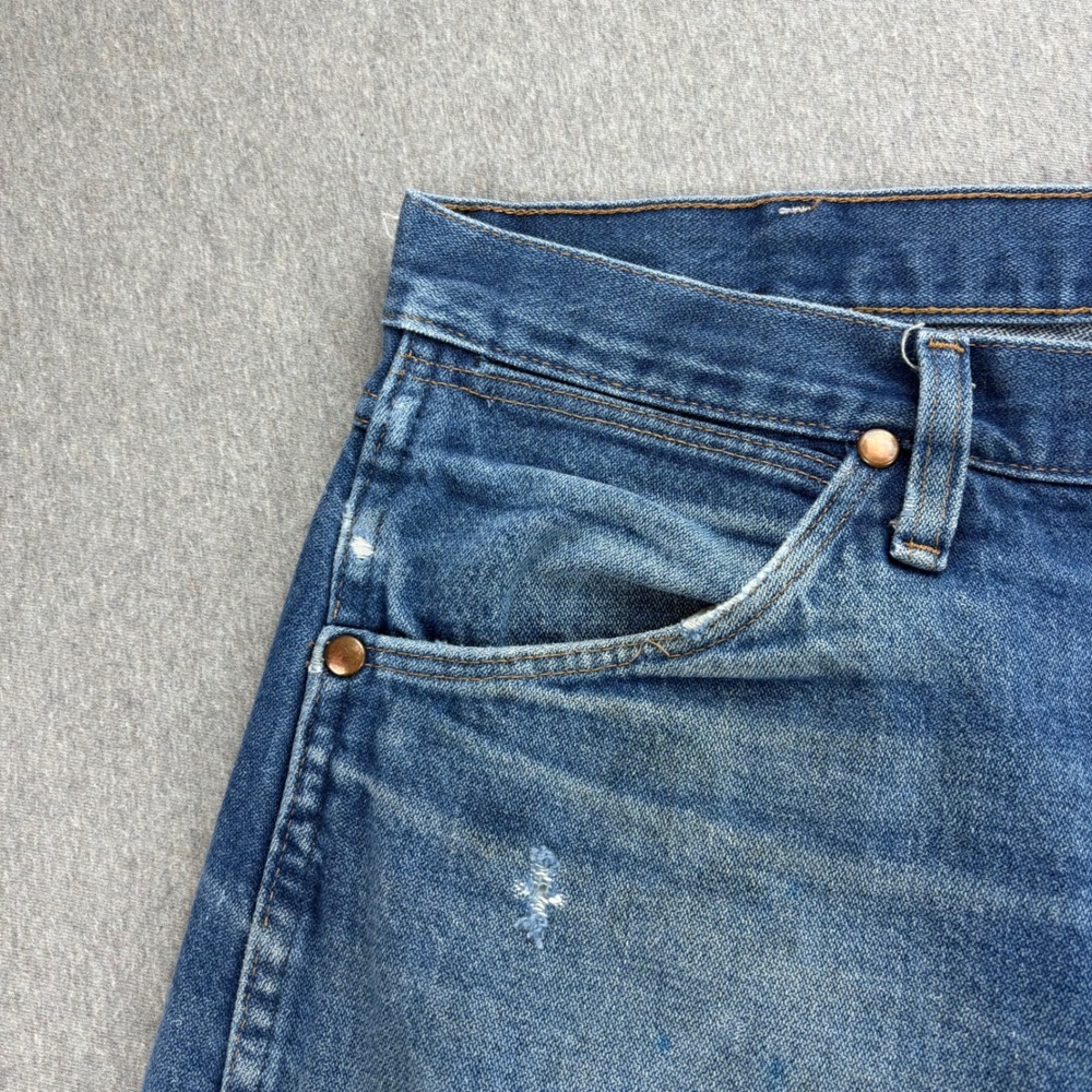 Wrangler Jeans Means 36x32 Cowboy Cut Original Fit George Straight Blue Rodeo - Picture 12 of 16